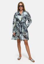 Load image into Gallery viewer, Catnoir Palm Leaves Cotton Dress
