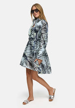 Load image into Gallery viewer, Catnoir Palm Leaves Cotton Dress
