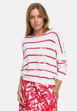 Load image into Gallery viewer, Catnoir Striped Sweater with Embroidery
