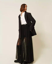 Load image into Gallery viewer, Twinset Long Tulle Skirt in Black
