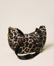Load image into Gallery viewer, Twinset Animal Print Hobo Bag in Leopard Print
