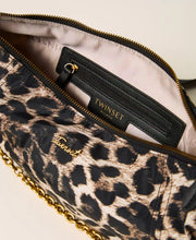 Load image into Gallery viewer, Twinset Animal Print Hobo Bag in Leopard Print
