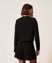 Load image into Gallery viewer, Twinset Crêpe Shorts with Heart-Shaped Buttons
