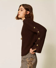 Load image into Gallery viewer, Twinset Sweater in Darkness Brown
