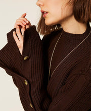 Load image into Gallery viewer, Twinset Sweater in Darkness Brown
