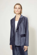 Load image into Gallery viewer, Catnoir Jersey Corduroy Blazer in Navy
