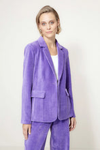 Load image into Gallery viewer, Catnoir Jersey Corduroy Blazer in Violet
