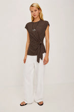 Load image into Gallery viewer, Rails Gabbie Top in Onyx Cocoa Stripe
