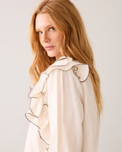 Load image into Gallery viewer, Summun Ruffle Blouse in Cream
