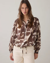 Load image into Gallery viewer, Summum Print Blouse in Brown/Ecru
