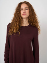 Load image into Gallery viewer, Repeat Cashmere A-line Knitted Merino Wool Dress in Lava
