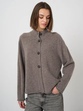 Load image into Gallery viewer, Repeat Cashmere Cardigan in Concrete
