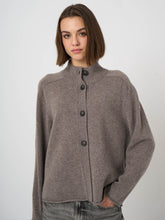 Load image into Gallery viewer, Repeat Cashmere Cardigan in Concrete
