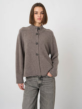Load image into Gallery viewer, Repeat Cashmere Cardigan in Concrete
