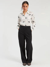 Load image into Gallery viewer, Vilagallo Ona Knit Trousers in Black
