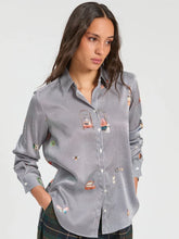 Load image into Gallery viewer, Vilagallo Gaby Pinstripe Blouse

