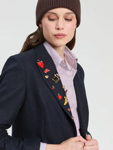 Load image into Gallery viewer, Vilagallo Sophia Blazer in Navy
