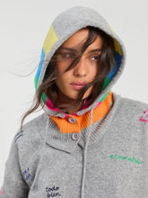 Load image into Gallery viewer, Vilagallo Knit Hood in Multi Stripe
