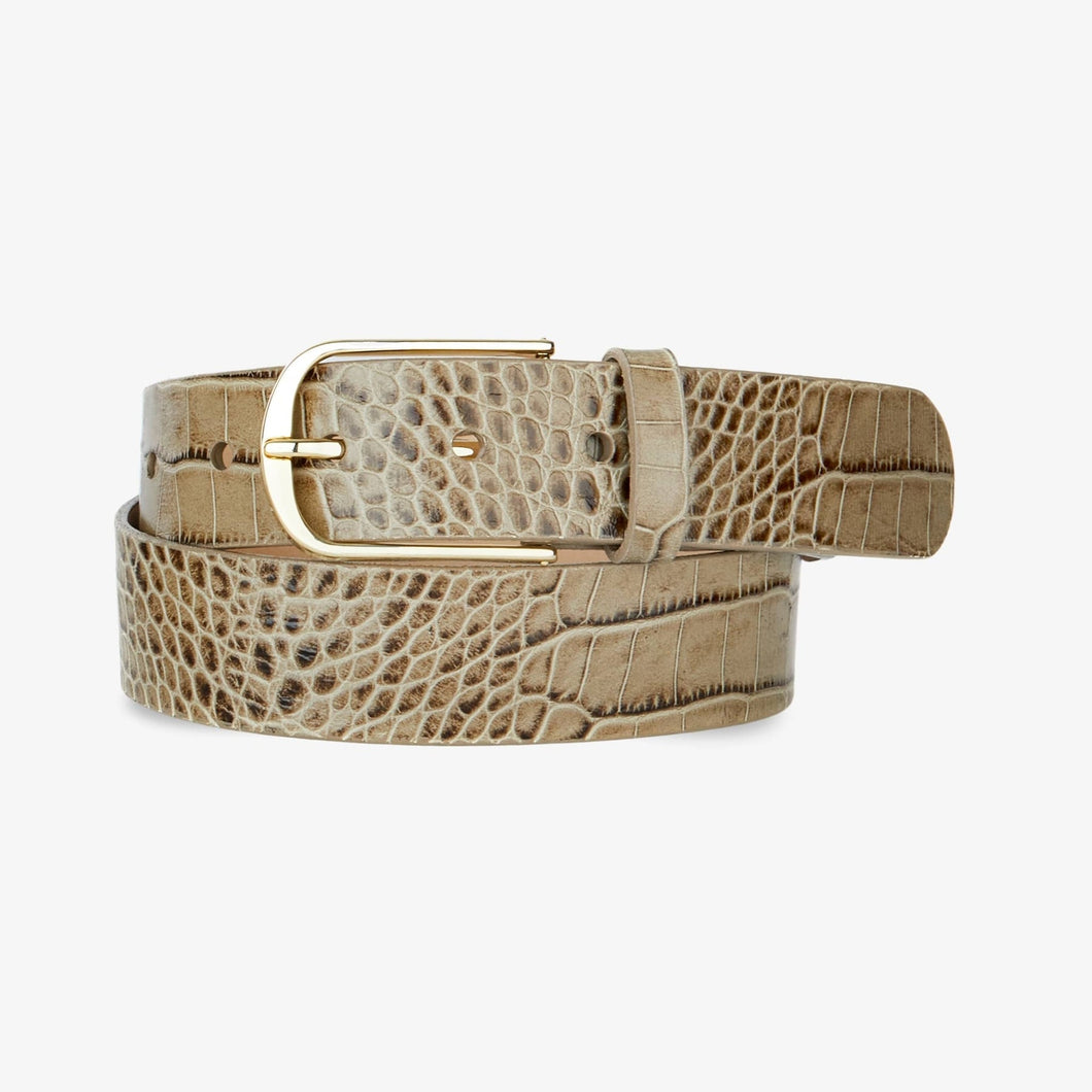 Brave Leather Brayan Barcelona Belt in New Taupe