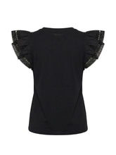 Load image into Gallery viewer, Twinset T-Shirt with Lace in Black
