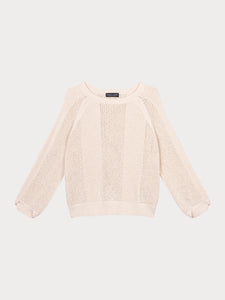 Repeat Knitted Pullover in Cream