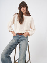 Load image into Gallery viewer, Repeat Knitted Pullover in Cream
