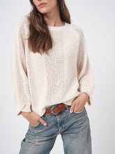 Load image into Gallery viewer, Repeat Knitted Pullover in Cream
