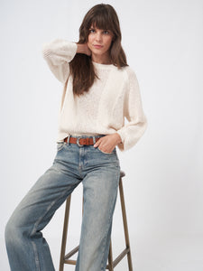 Repeat Knitted Pullover in Cream