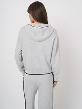 Load image into Gallery viewer, Repeat Hooded Cardigan in Soft Grey
