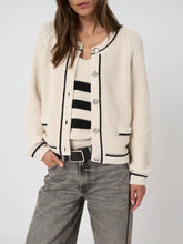 Load image into Gallery viewer, Repeat Cotton Twinset in Ivory/Black
