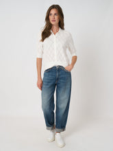 Load image into Gallery viewer, Repeat Superfine Cotton Polo Knit in White

