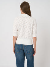 Load image into Gallery viewer, Repeat Superfine Cotton Polo Knit in White
