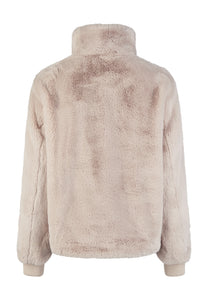 Marc Aurel Faux Fur Jacket in Taupe