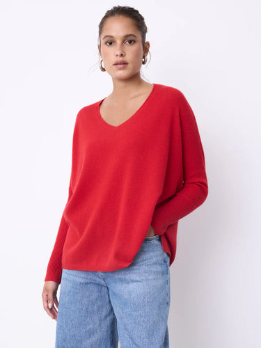 Notshy Faustine Cashmere Sweater in Adrenaline