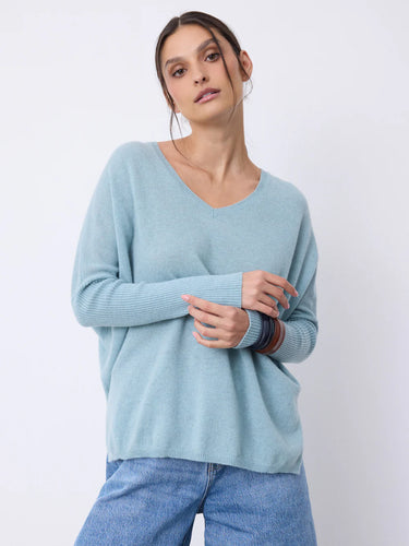 Notshy Faustine Cashmere Sweater in Tourmaline