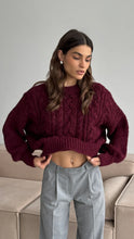 Load image into Gallery viewer, Charli Mara Sweater in Bordeaux
