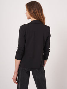 Repeat Stretch Jersey Blazer in Black