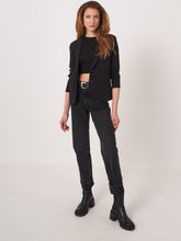 Load image into Gallery viewer, Repeat Stretch Jersey Blazer in Black
