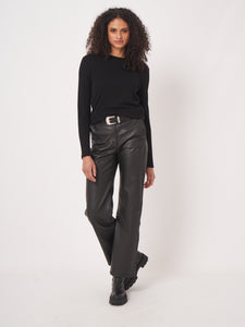 Repeat Slim-Fit Wool Blend Sweater in Black