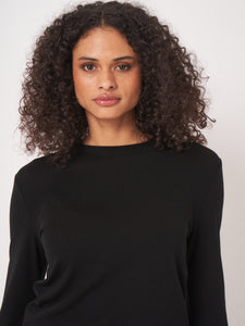 Repeat Slim-Fit Wool Blend Sweater in Black