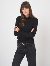 Load image into Gallery viewer, Repeat Wool Blend Turtleneck in Black
