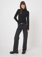 Load image into Gallery viewer, Repeat Wool Blend Turtleneck in Black
