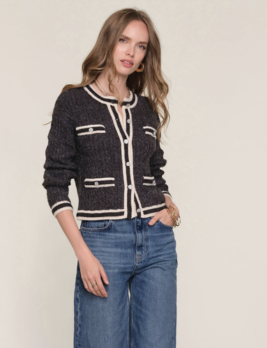 Heartloom Yara Cardigan in Charcoal