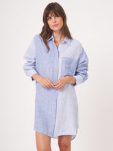 Load image into Gallery viewer, Repeat Pocket Shirtdress in Blue
