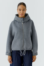 Load image into Gallery viewer, Oui Hooded Jacketin Grey

