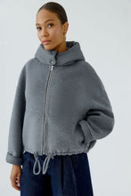 Load image into Gallery viewer, Oui Hooded Jacketin Grey
