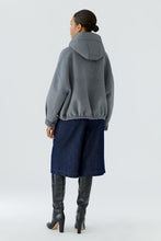 Load image into Gallery viewer, Oui Hooded Jacketin Grey
