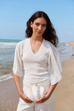 Load image into Gallery viewer, Sita Murt Cape Sleeve Sweater in Ivory
