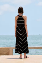 Load image into Gallery viewer, Sita Murt Striped Midi Dress in Black/White

