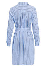 Load image into Gallery viewer, Marc Aurel Pinstripe Dress in Light Blue
